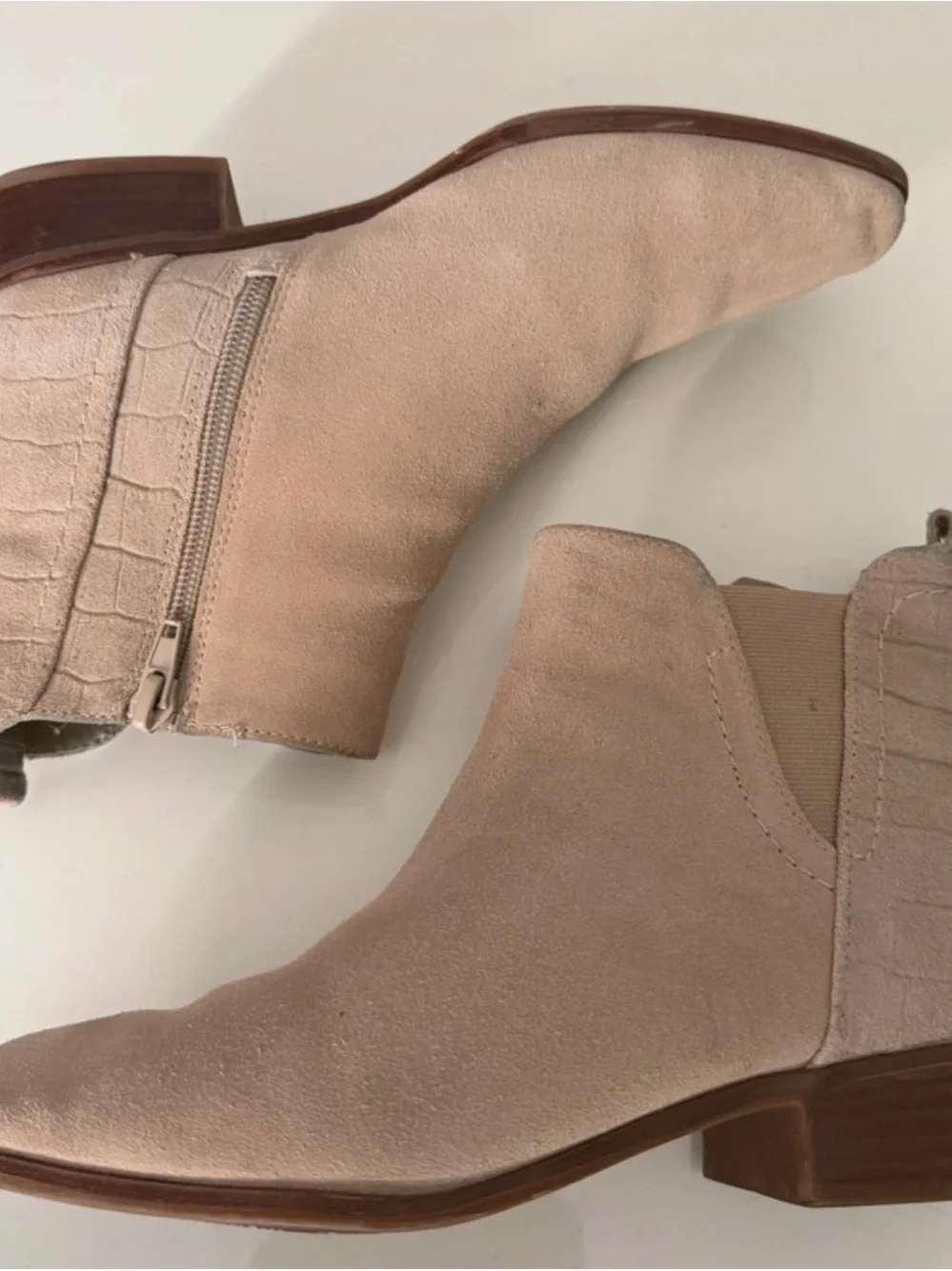 Aldo Women's Suede Ankle Boots in Light Taupe